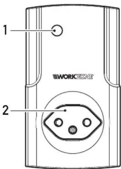 Workzone GTFSI07CH - Designation de pieces de la prise telecommandee - 1