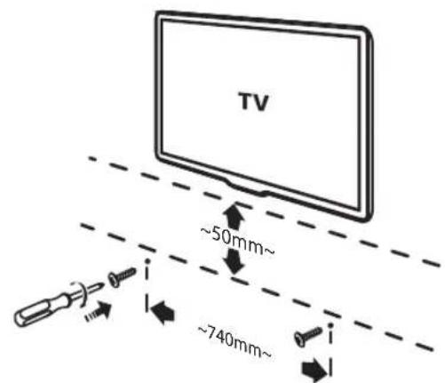TV ~50mm~ ~740mm~