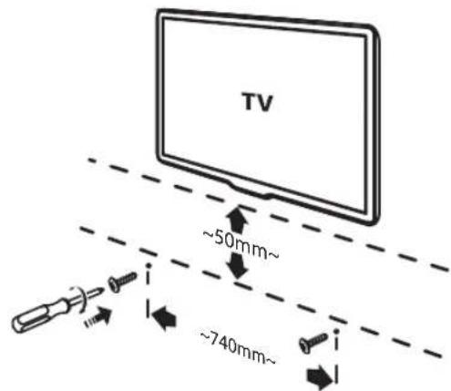 TV ~50mm~ ~740mm~
