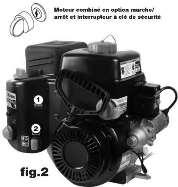 JONSERED ST1153EP - Arrét du moteur (fig. 2) - 1