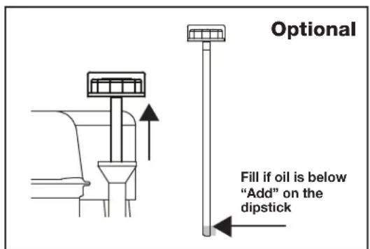 JONSERED ST1153EP - ENGINE OIL LEVEL CHECK - 1