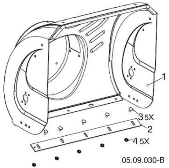 JONSERED ST2361EP - REPAIR PARTS AUGER HOUSING / IMPELLER ASSEMBLY SNOW THROWER - MODEL NO. ST2361EP (96192007501), PRODUCT NO. 961 92 00-75 - 1