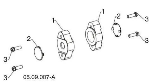 JONSERED ST2361EP - REPAIR PARTS AUGER HOUSING / IMPELLER ASSEMBLY SNOW THROWER - MODEL NO. ST2361EP (96192007501), PRODUCT NO. 961 92 00-75 - 1