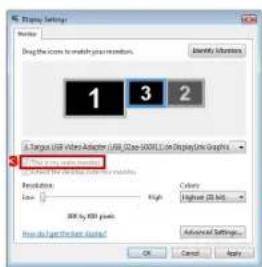 TARGUS ACA11EUZ - Controlar o ecrã usando Windows Display Properties (Propriedades de Visualização do Windows) (para Windows XP e Windows Vista) - 5