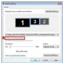 TARGUS ACA11EUZ - Controlling the Display using Windows Display Properties (for Windows XP and Vista) - 7
