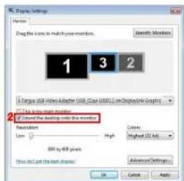 TARGUS ACA11EUZ - Controlling the Display using Windows Display Properties (for Windows XP and Vista) - 5