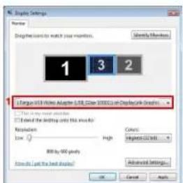 TARGUS ACA11EUZ - Controlling the Display using Windows Display Properties (for Windows XP and Vista) - 3