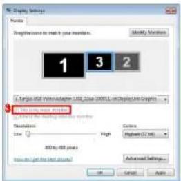 TARGUS ACA11EUZ - Het beeldscherm instellen met behulp van Windows' "Eigenschappen voor Beeldscherm" (voor Windows XP en Vista) - 5