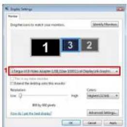 TARGUS ACA11EUZ - Het beeldscherm instellen met behulp van Windows' "Eigenschappen voor Beeldscherm" (voor Windows XP en Vista) - 3