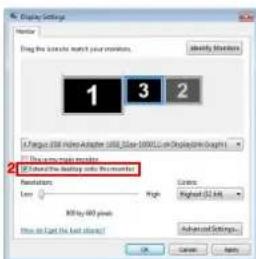 TARGUS ACA11EUZ - Controlar o ecrã usando Windows Display Properties (Propriedades de Visualização do Windows) (para Windows XP e Windows Vista) - 4