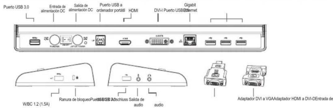 TARGUS ACP71EU - Diagrama de la estación de conexión - 1