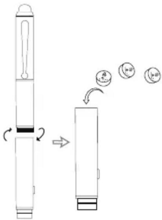 TARGUS AMM04EU - Installation et replacement des piles - 1