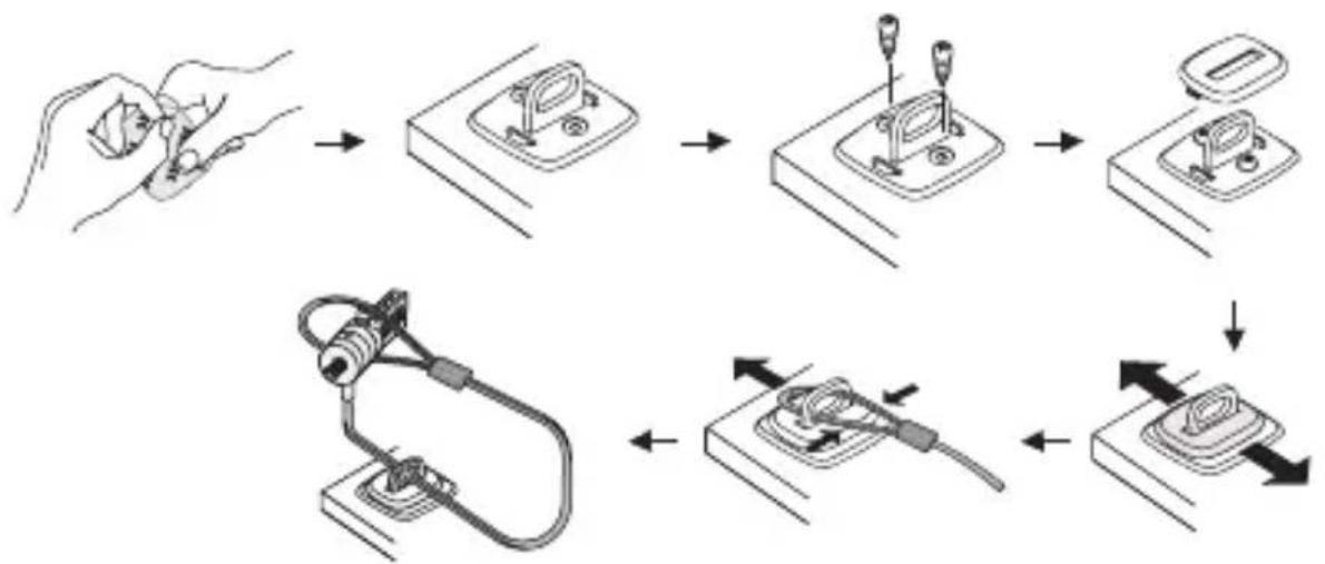TARGUS PA410S1 - Bruk av DEFCON sikkerhetsbaseplate - 2