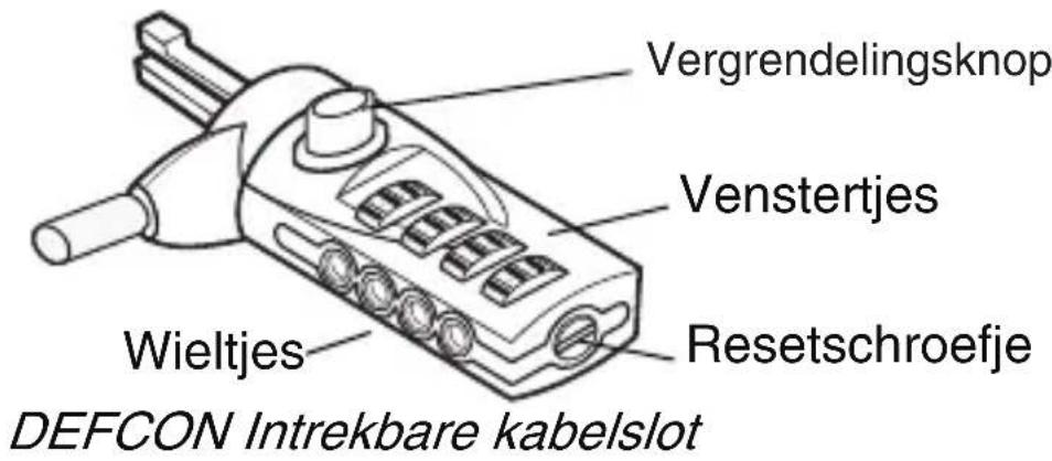 TARGUS ASP03EU - Cijfercombinatie instellen - 1