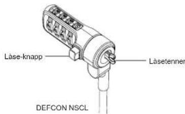 TARGUS ASP66GLXS - Låse DEFCON NSCL til din bærbare datamaskin - 2