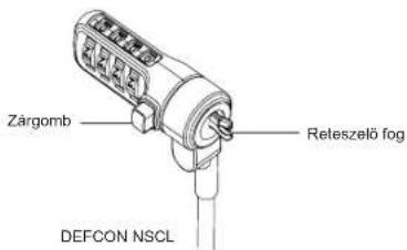 TARGUS ASP66GLXS - A DEFCON NSCL rögzítése a notebook számítógéphez - 2