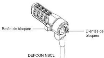 TARGUS ASP66GLXS - Fijar el DEFCON NSCL al ordenador portátil - 2
