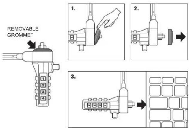 TARGUS ASP66GLXS - Removable Rubber Grommet - 1