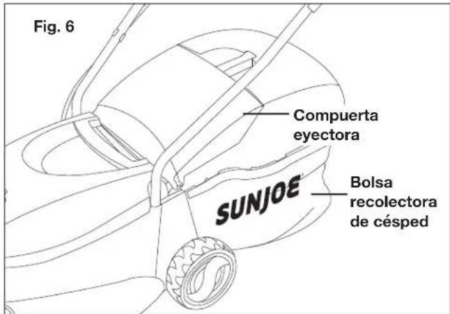 Sun Joe MJ401CXR - Ensamblado y colocación de la bolsa recolectora para césped - 2