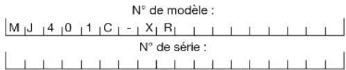 Sun Joe MJ401CXR - Numéros de modèle et de série - 1