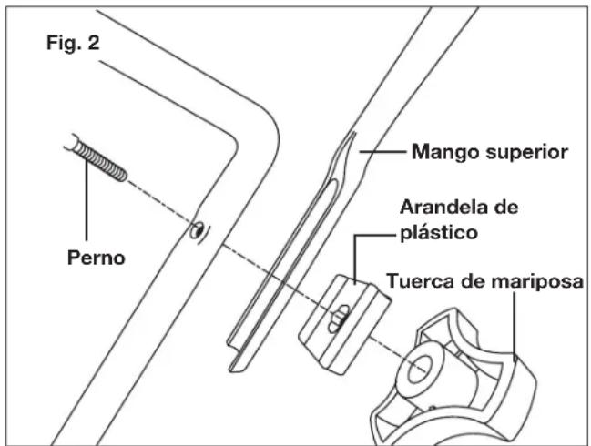 Sun Joe MJ401CXR - Ensamblado del mango - 2