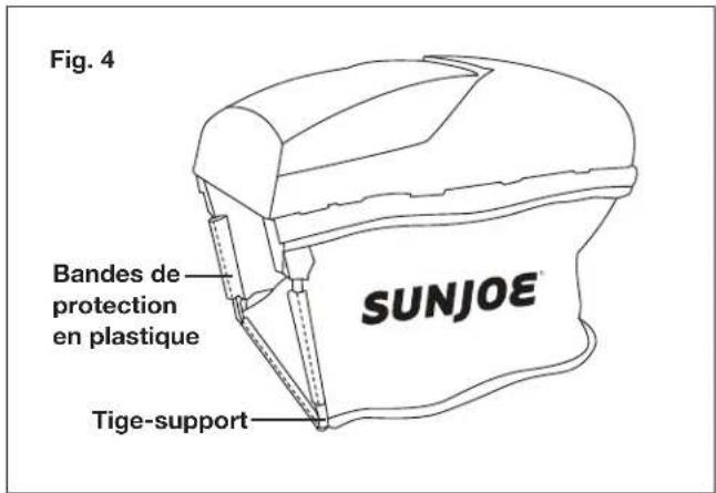 Sun Joe MJ401CXR - Assemblage et ajustage du sac à herbe - 3