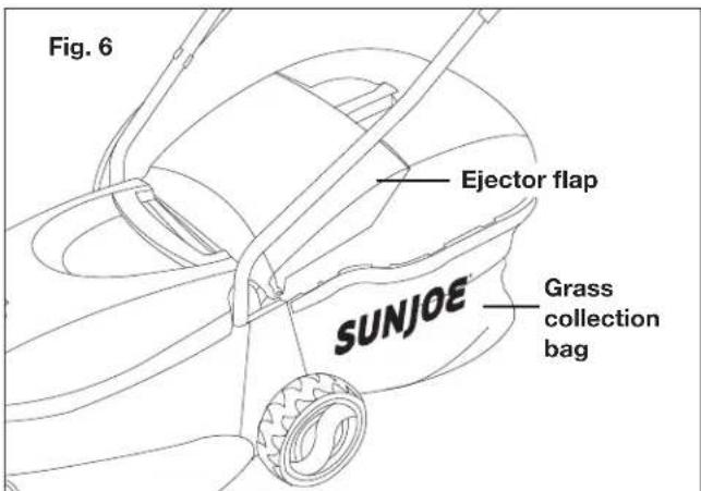 Sun Joe MJ401CXRSJB - Grass Collection Bag Assembly + Fitting - 4