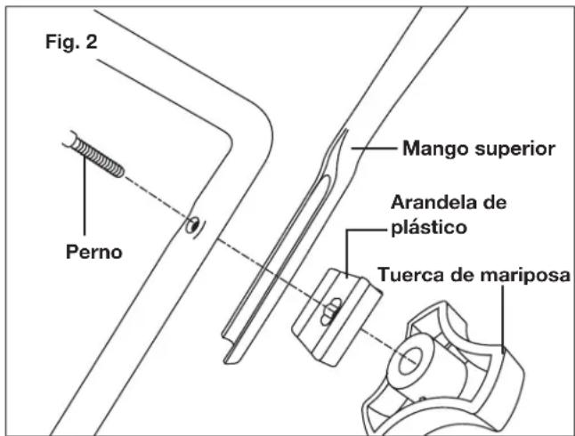 Sun Joe MJ401CXRSJB - Ensamblado del mango - 2