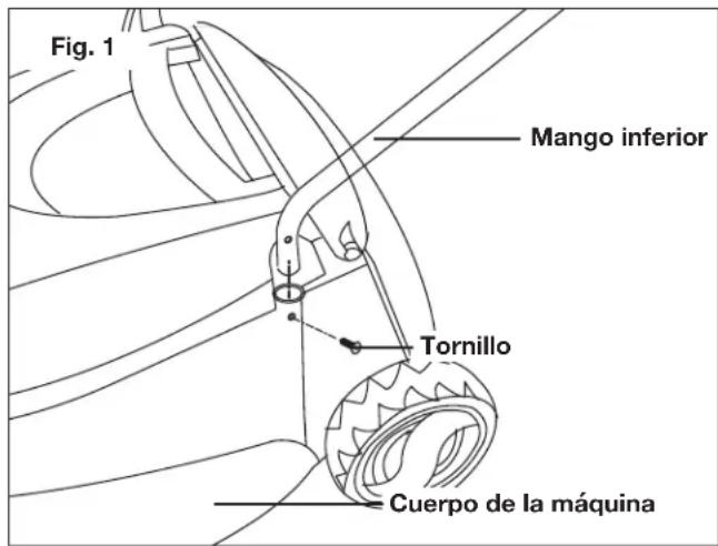 Sun Joe MJ401CXRSJB - Ensamblado del mango - 1