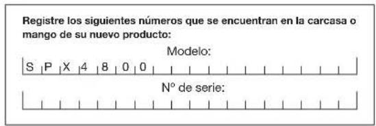 Sun Joe SPX4800 - Modelo y número de série - 1
