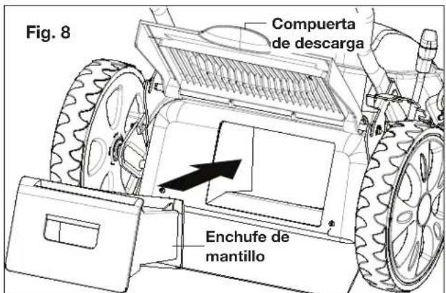 Sun Joe MJ408E - Ensamblado y colocación del enchufe de mantillo - 1