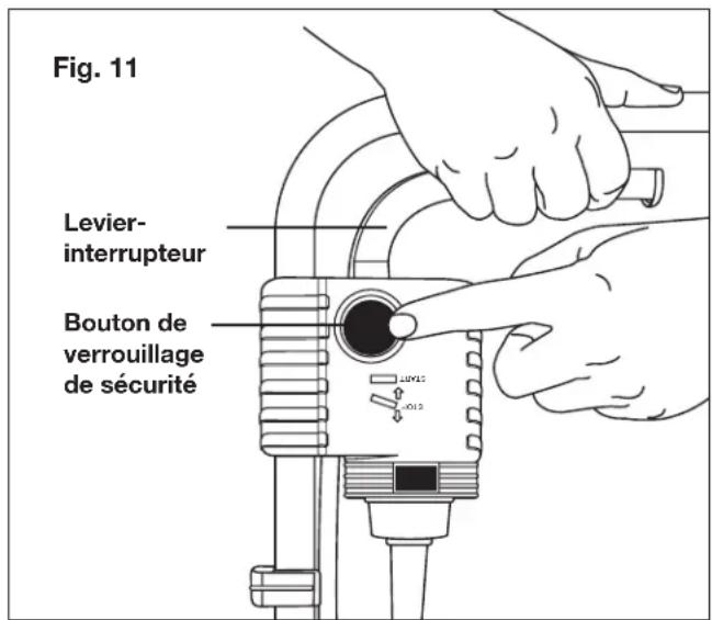 Sun Joe MJ401ESJB - Démarrage et arrêt - 1