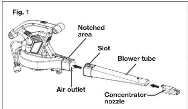 Sun Joe SBJ603E - Assemble as a Blower - 1