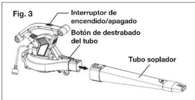 Sun Joe SBJ603E - Ensamblado como sopladora - 3