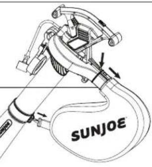 Sun Joe SBJ603E - Assemblage en mode aspiro + broyeur - 5