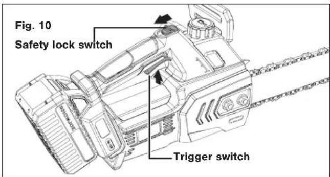 Sun Joe 24V10CS - Starting and Stopping - 3