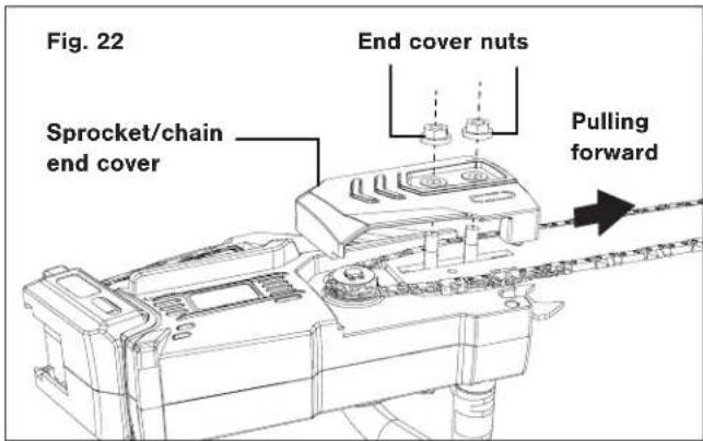Sun Joe 24V10CS - Replacing the Guide Bar and Chain - 6