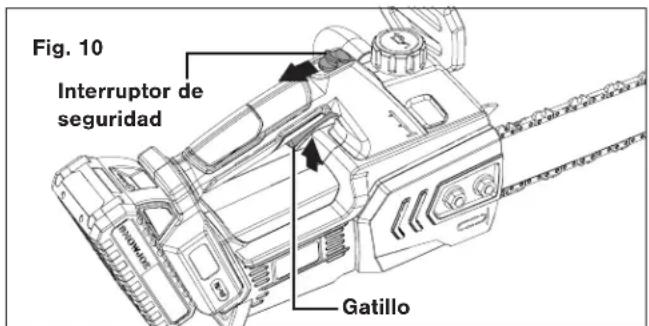 Sun Joe 24V10CS - Puesta en marcha y parada - 4