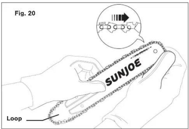 Sun Joe 24V10CS - Replacing the Guide Bar and Chain - 4