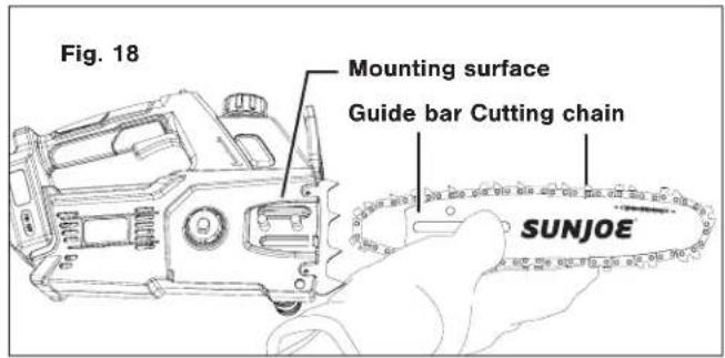 Sun Joe 24V10CS - Replacing the Guide Bar and Chain - 2