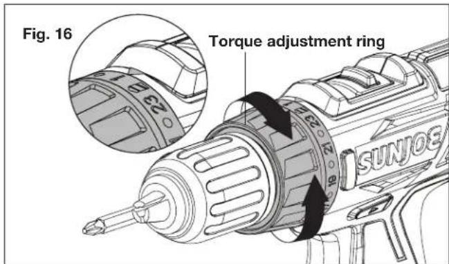 Sun Joe 24VDDCT - Adjusting Torque - 1