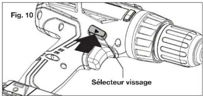 Sun Joe 24VDDCT - Choix du sens de rotation - 1