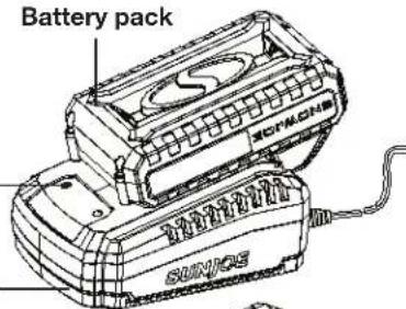 Sun Joe 24VDDCT - Charging the Battery - 3