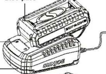 Sun Joe 24VDDCT - Comment charger la batterie - 3