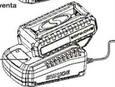 Sun Joe 24VDDCT - Carga de la bateria - 5