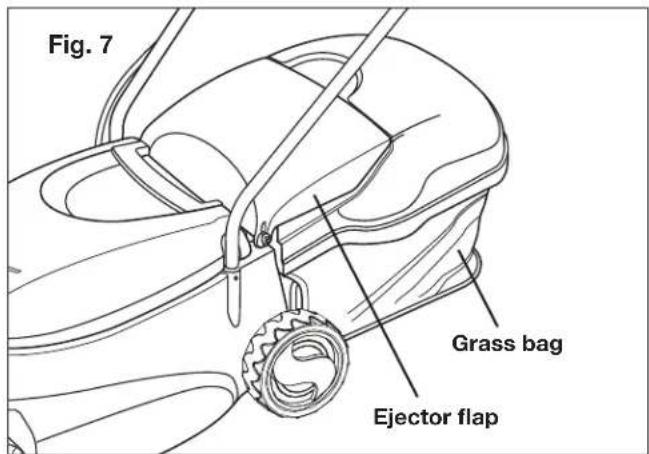 Fig. 7 Grass bag Ejector flap