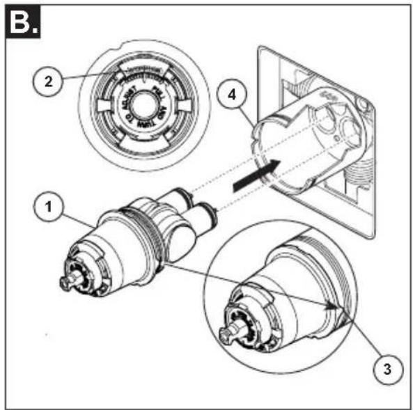DELTA T14238SS - Installation de la cartouche - 2