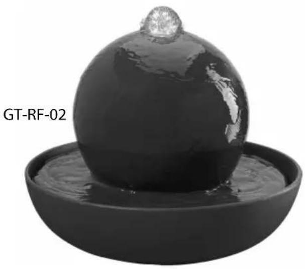 LightZone GTRF02 - Binnenfontein met LED Fontaine d'intérieur à LE ED LED Zimmerbrunnen - 2