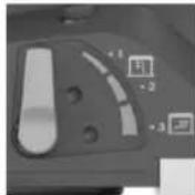 BOSCH GTR 55225 Professional - Position du levier type de début application d'air - 1