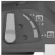 BOSCH GTR 55225 Professional - Switch position Type of airflow Use - 1